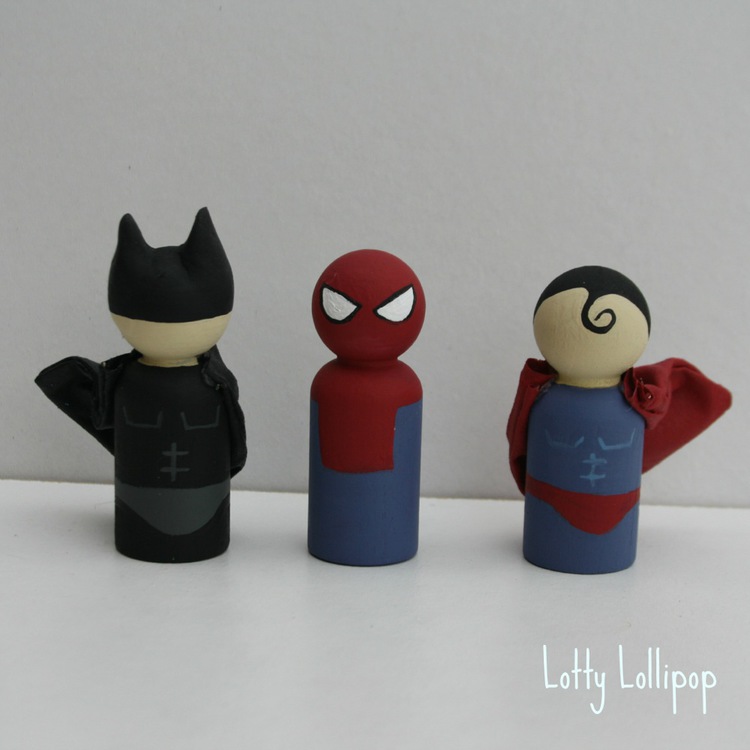 Batman peg doll outlet
